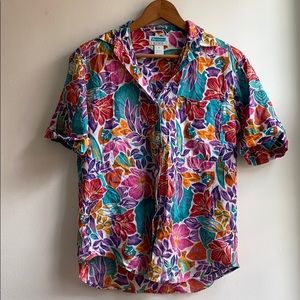 Colorful Hawaiian Floral Printed Shirt